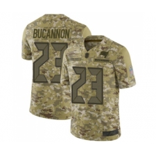 Men's Tampa Bay Buccaneers #23 Deone Bucannon Limited Camo 2018 Salute to Service Football Jersey