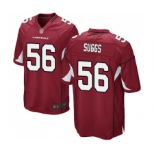 Men's Arizona Cardinals #56 Terrell Suggs Game Red Team Color Football Jersey