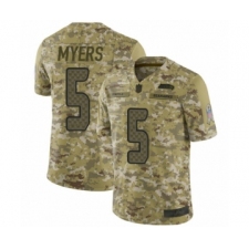Youth Seattle Seahawks #5 Jason Myers Limited Camo 2018 Salute to Service Football Jersey
