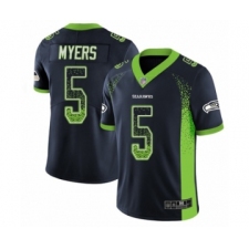 Youth Seattle Seahawks #5 Jason Myers Limited Navy Blue Rush Drift Fashion Football Jersey