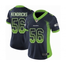 Women's Seattle Seahawks #56 Mychal Kendricks Limited Navy Blue Rush Drift Fashion Football Jersey