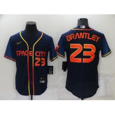 Men's Houston Astros #23 Michael Brantley Nike Navy 2022 City Connect Player Jersey