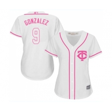 Women's Minnesota Twins #9 Marwin Gonzalez Replica White Fashion Cool Base Baseball Jersey