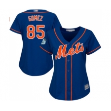 Women's New York Mets #85 Carlos Gomez Authentic Royal Blue Alternate Home Cool Base Baseball Jersey