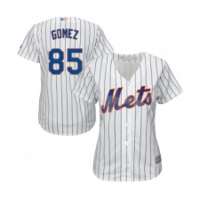 Women's New York Mets #85 Carlos Gomez Authentic White Home Cool Base Baseball Jersey
