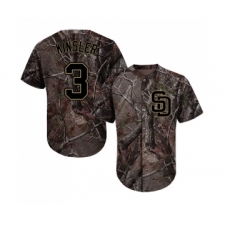 Men's San Diego Padres #3 Ian Kinsler Authentic Camo Realtree Collection Flex Base Baseball Jersey