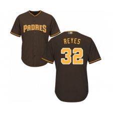 Men's San Diego Padres #32 Franmil Reyes Replica Brown Alternate Cool Base Baseball Jersey