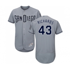 Men's San Diego Padres #43 Garrett Richards Authentic Grey Road Cool Base Baseball Jersey