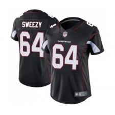 Women's Arizona Cardinals #64 J.R. Sweezy Black Alternate Vapor Untouchable Limited Player Football Jersey