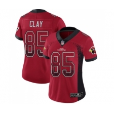 Women's Arizona Cardinals #85 Charles Clay Limited Red Rush Drift Fashion Football Jersey