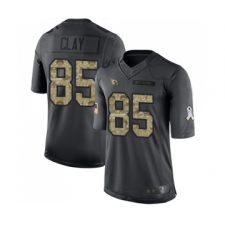 Youth Arizona Cardinals #85 Charles Clay Limited Black 2016 Salute to Service Football Jersey