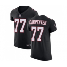 Men's Atlanta Falcons #77 James Carpenter Black Alternate Vapor Untouchable Elite Player Football Jersey