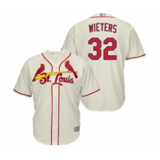 Men's St. Louis Cardinals #32 Matt Wieters Replica Cream Alternate Cool Base Baseball Jersey