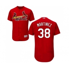 Men's St. Louis Cardinals #38 Jose Martinez Red Alternate Flex Base Authentic Collection Baseball Jersey
