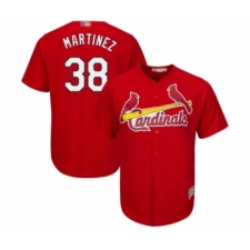Men's St. Louis Cardinals #38 Jose Martinez Replica Red Cool Base Baseball Jersey