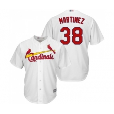 Men's St. Louis Cardinals #38 Jose Martinez Replica White Home Cool Base Baseball Jersey