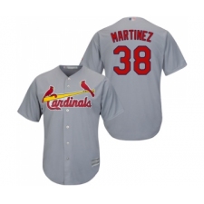 Youth St. Louis Cardinals #38 Jose Martinez Replica Grey Road Cool Base Baseball Jersey