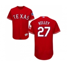 Men's Texas Rangers #27 Shawn Kelley Red Alternate Flex Base Authentic Collection Baseball Jersey
