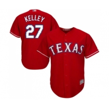 Men's Texas Rangers #27 Shawn Kelley Replica Red Alternate Cool Base Baseball Jersey