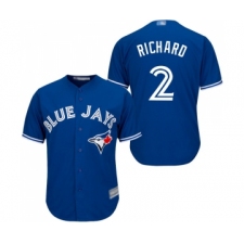Youth Toronto Blue Jays #2 Clayton Richard Replica Blue Alternate Baseball Jersey