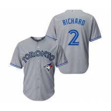 Youth Toronto Blue Jays #2 Clayton Richard Replica Grey Road Baseball Jersey