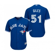 Men's Toronto Blue Jays #51 Ken Giles Replica Blue Alternate Baseball Jersey