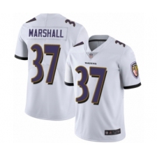 Men's Baltimore Ravens #37 Iman Marshall White Vapor Untouchable Limited Player Football Jersey