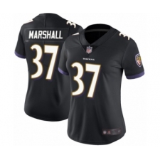 Women's Baltimore Ravens #37 Iman Marshall Black Alternate Vapor Untouchable Limited Player Football Jersey