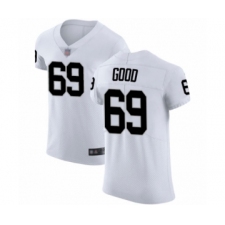 Men's Oakland Raiders #69 Denzelle Good White Vapor Untouchable Elite Player Football Jersey