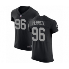 Men's Oakland Raiders #96 Clelin Ferrell Black Team Color Vapor Untouchable Elite Player Football Jersey