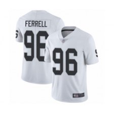 Men's Oakland Raiders #96 Clelin Ferrell White Vapor Untouchable Limited Player Football Jersey