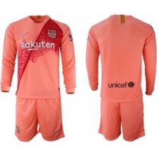 Barcelona Blank Third Long Sleeves Soccer Club Jersey