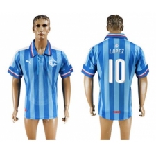 Guadalajara #10 Lopez Blue Soccer Club Jersey
