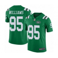 Youth New York Jets #95 Quinnen Williams Limited Green Rush Vapor Untouchable Football Jersey
