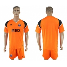 Oporto Blank Orange Goalkeeper Soccer Club Jersey