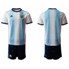 Argentina Blank Home Soccer Country Shorts