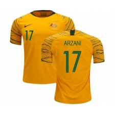 Australia #17 Arzani Home Soccer Country Jersey