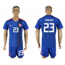 Colombia #23 Sanchez Away Soccer Country Jersey