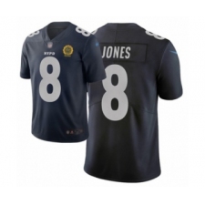 Youth New York Giants #8 Daniel Jones Limited Black City Edition Football Jersey