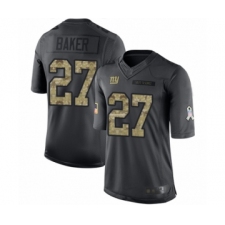 Youth New York Giants #27 Deandre Baker Limited Black 2016 Salute to Service Football Jersey