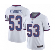 Men's New York Giants #53 Oshane Ximines Elite White Rush Vapor Untouchable Football Jersey