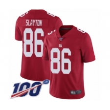 Men's New York Giants #86 Darius Slayton Red Limited Red Inverted Legend 100th Season Football Jersey