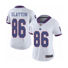 Women's New York Giants #86 Darius Slayton Limited White Rush Vapor Untouchable Football Jersey