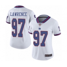 Women's New York Giants #97 Dexter Lawrence Limited White Rush Vapor Untouchable Football Jersey