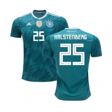 Germany #25 Halstenberg Away Soccer Country Jersey
