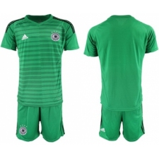 Germany Blank Green Goalkeeper Soccer Country Jersey