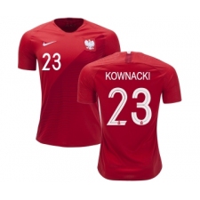 Poland #23 KOWNACKI Away Soccer Country Jersey