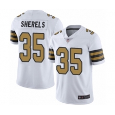 Youth New Orleans Saints #35 Marcus Sherels Limited White Rush Vapor Untouchable Football Jersey