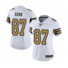 Women's New Orleans Saints #87 Jared Cook Limited White Rush Vapor Untouchable Football Jersey