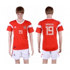 Russia #19 Samedov Home Soccer Country Jersey